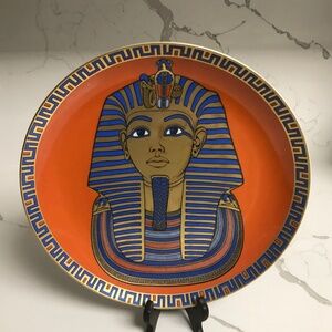 Vintage Kaiser W Germany Tut-Ankh-Amun Mask Gold Collector Plate #6965 / 15000